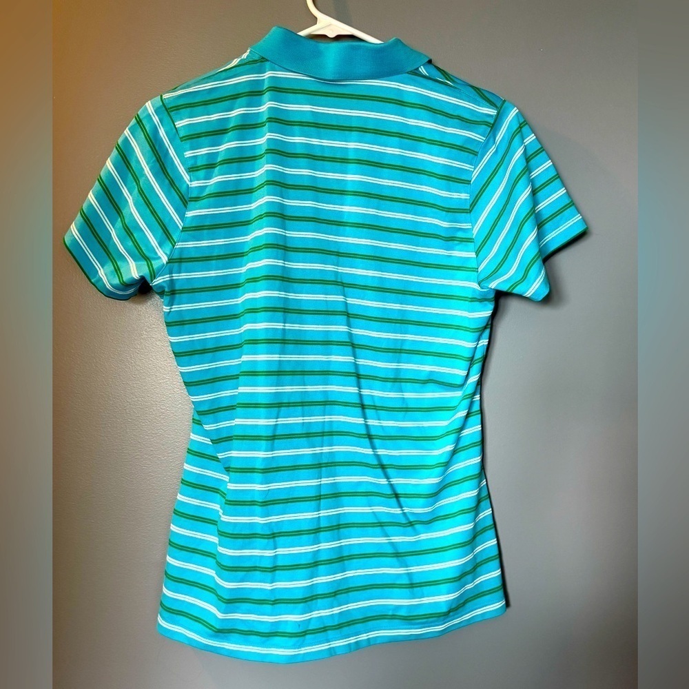 Pure Performance Fairway Greene Women's Sz L Golf Shirt 1/4 Zip Cotton Blend Top - Picture 2 of 5